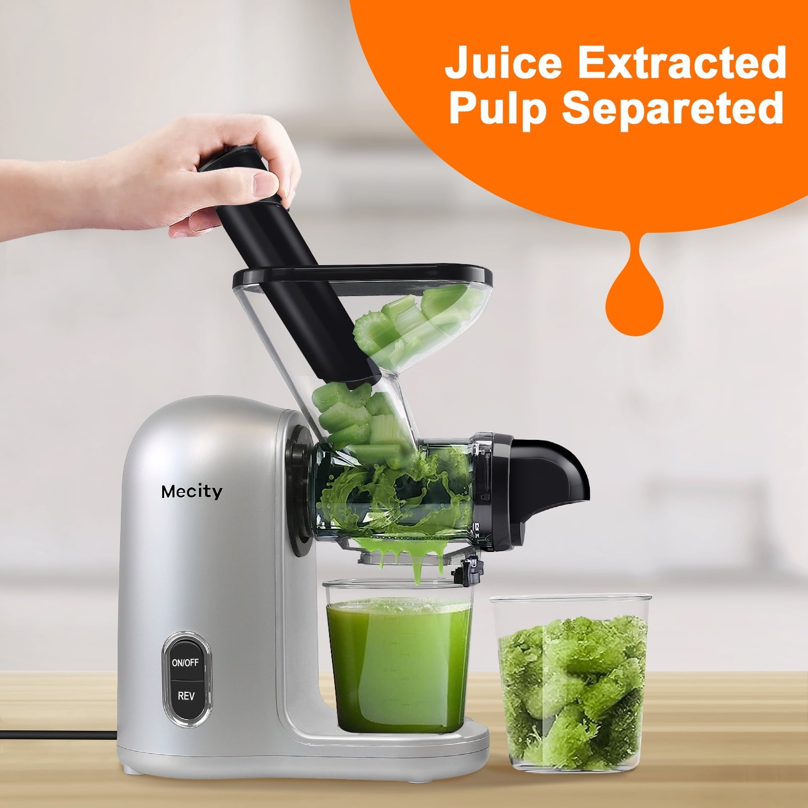 Mecity Small Cold Press Juicer Slow Masticating Juicer For Vegetable a