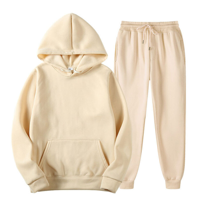 Mens Tops And Pants Sets Hooded Sweatshirt With Sweatpants Hoodie Spor