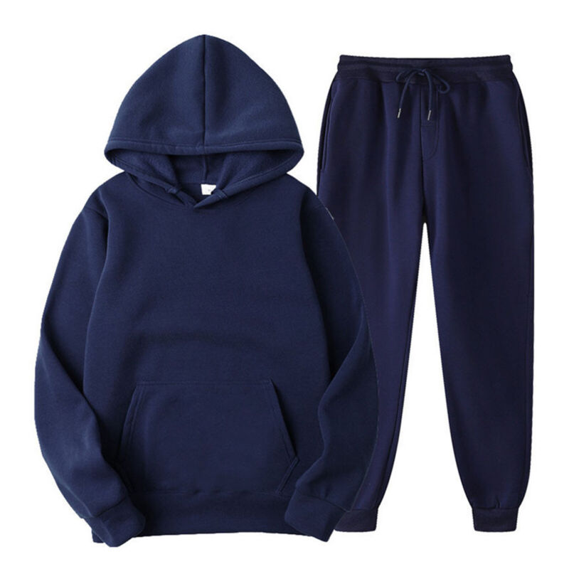 Mens Tops And Pants Sets Hooded Sweatshirt With Sweatpants Hoodie Spor