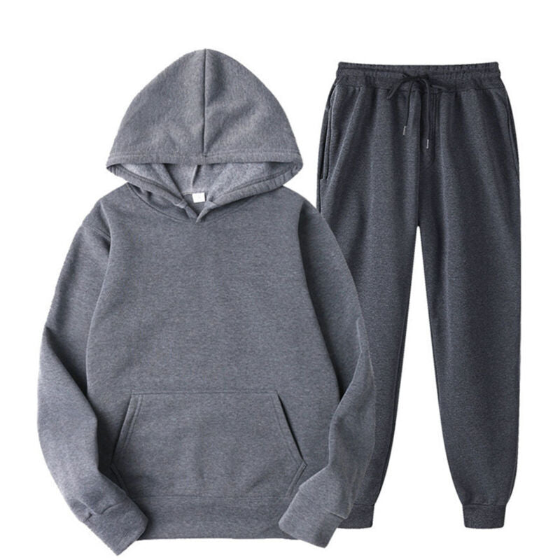 Mens Tops And Pants Sets Hooded Sweatshirt With Sweatpants Hoodie Spor