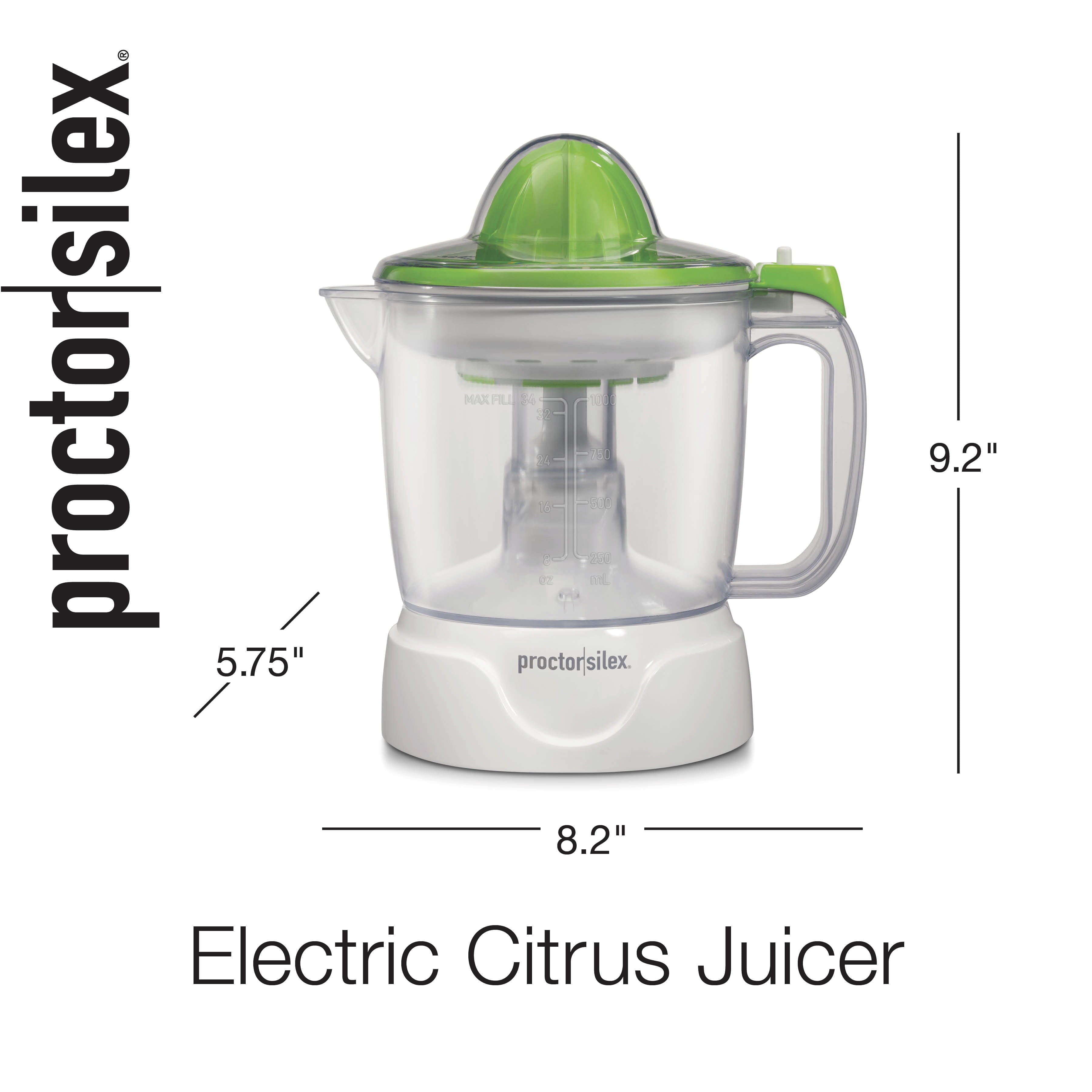 Proctor Silex Electric Citrus Juicer, Orange Juicer, Lemon Juicer, 34