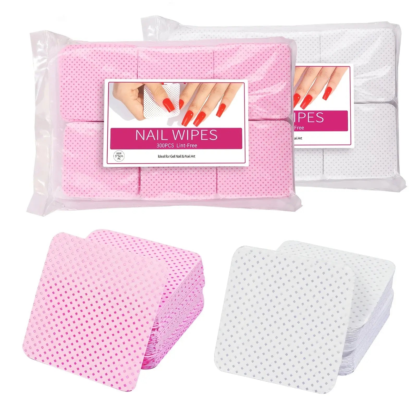 Dissolving Wipes for Nail Polish Removal Non-Woven Pads for Miles Salon