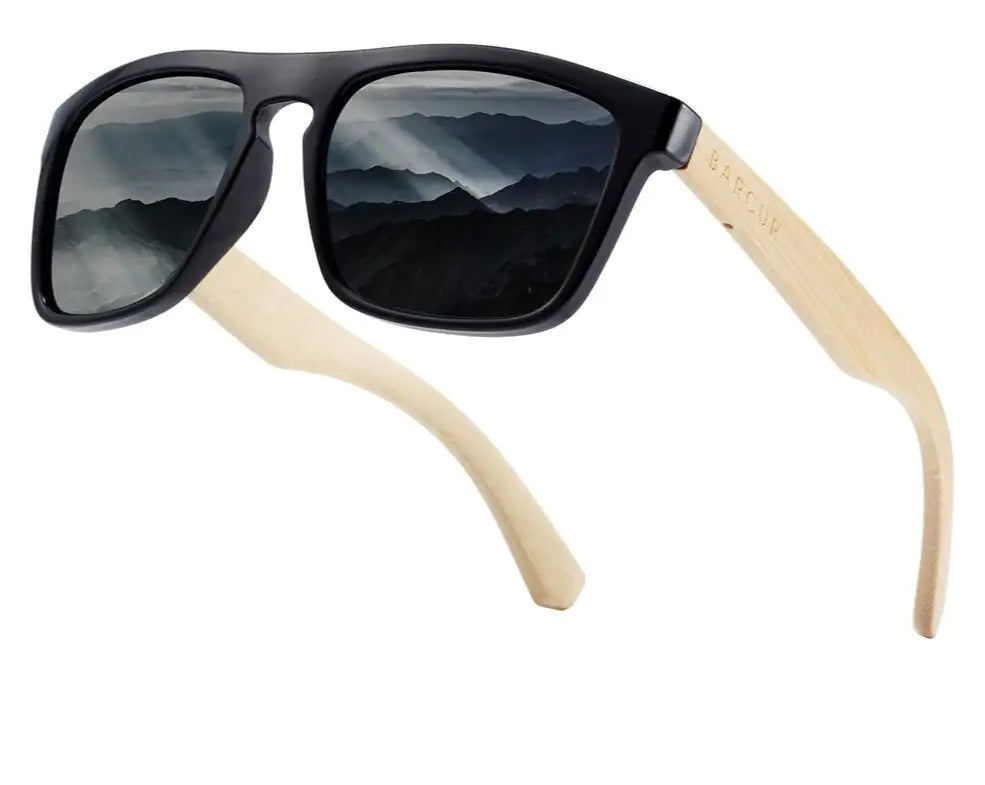 Polarized Fashion Bamboo Sun Glasses