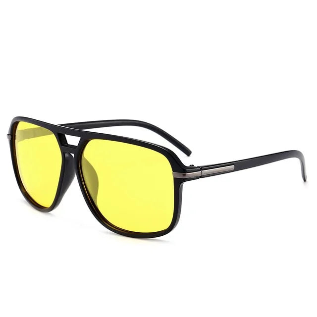 Oversized Square Mirror Driving Sun Glasses