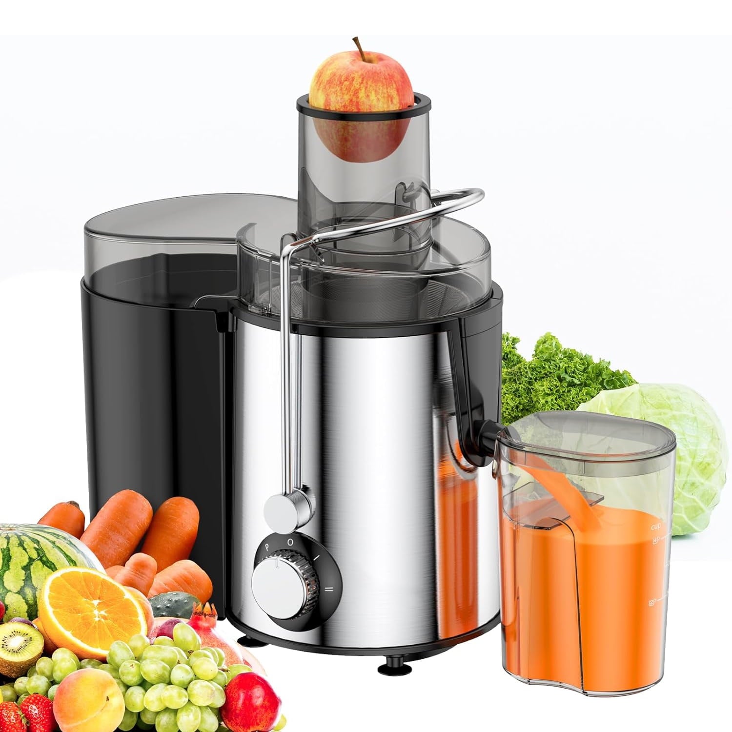 Juicer Machine, 800W Centrifugal Juicer Extractor with Wide Mouth 3”