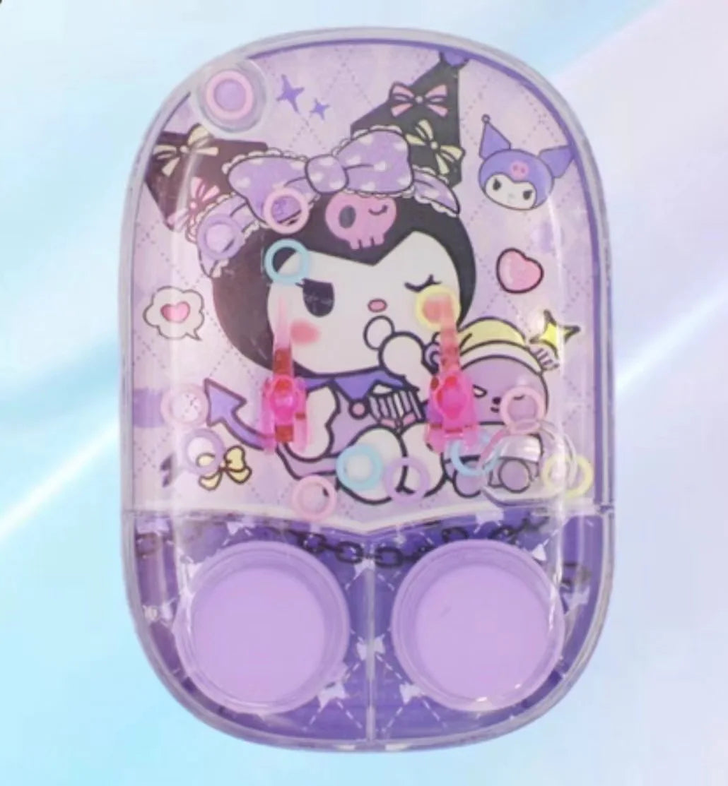 New Sanrio Kuromi Water Machine Big Ear Dog Kids Party Water Ring Toss Game Machine Throwing Circle Develop Focus Ability Toys