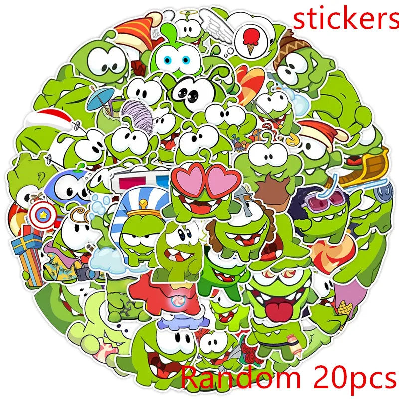 1pcs Kawaii Cut The Rope Om Nom Dolls Toys Fashion Game Cartoon Green Frog Animals for Boys Girls Teens Christmas Birthday Gifts