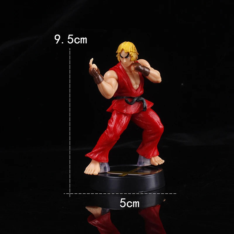 Anime Ken Masters Hoshi Ryu Action Figure PVC Toys Cute Street Fighter Game Dolls Room Decor Birthday Gift For Boys