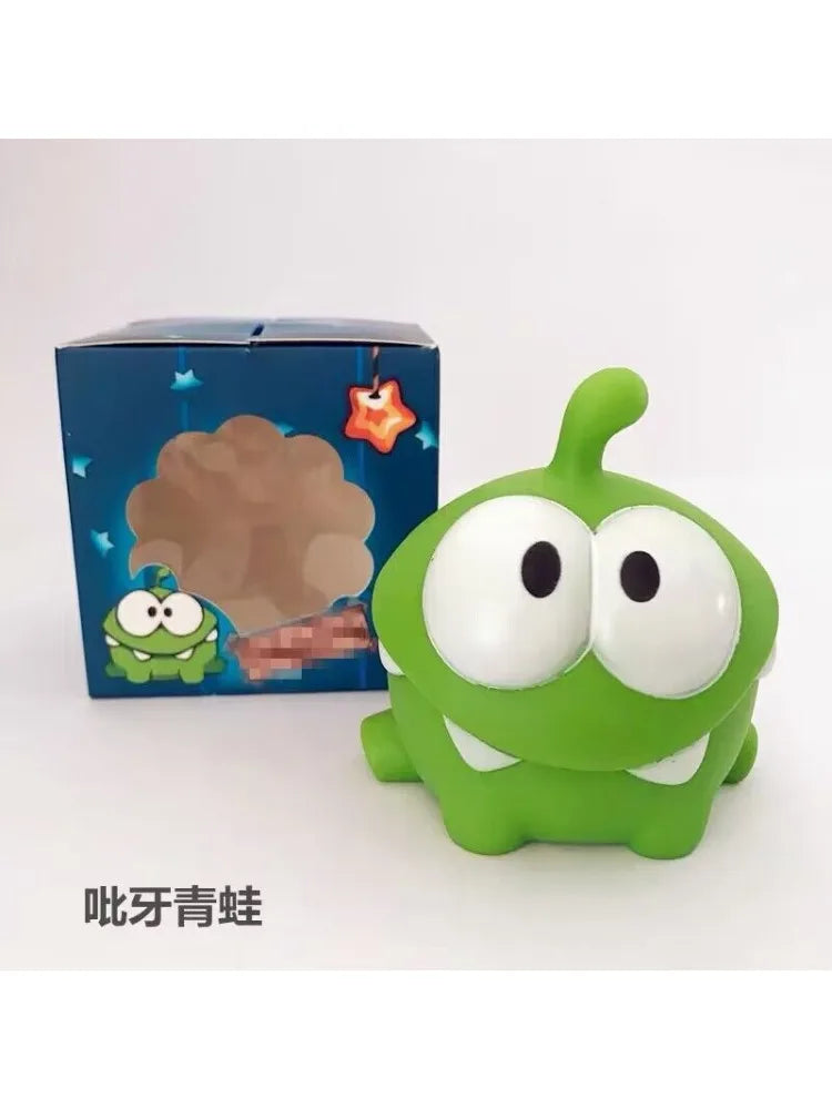 1pcs Kawaii Cut The Rope Om Nom Dolls Toys Fashion Game Cartoon Green Frog Animals for Boys Girls Teens Christmas Birthday Gifts