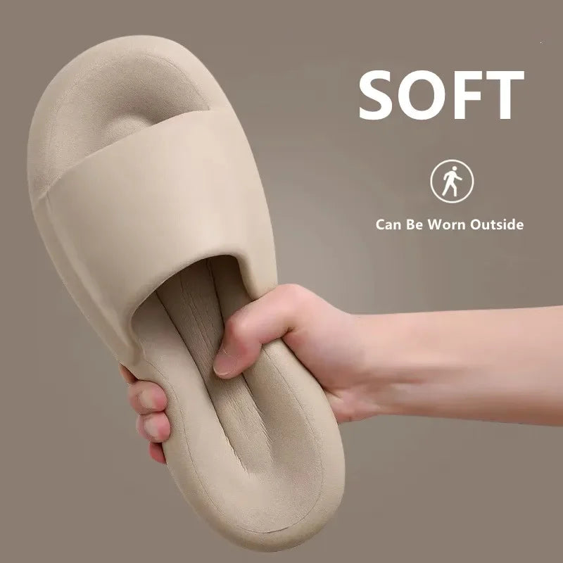 New Cloud Soft EVA Slippers Couples Home Outdoor Slipper Summer Beach Sandals Men Flip Flops Women Bedroom Thick Bottom Shoes