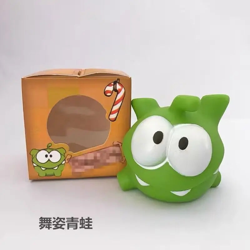 1pcs Kawaii Cut The Rope Om Nom Dolls Toys Fashion Game Cartoon Green Frog Animals for Boys Girls Teens Christmas Birthday Gifts