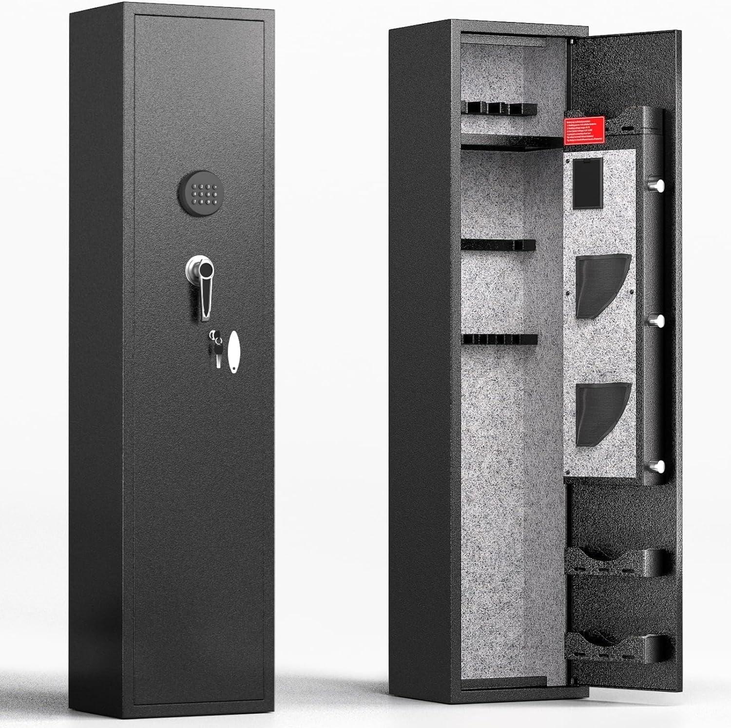 SUNCROWN 2-4 Gun Safe, Gun Cabinets for Rifles and Shotguns, Rifle Gun