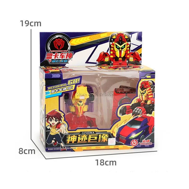 New ABS Turning Mecard Transformation Car Action Figures Amazing Car Battle Game TurningMecard for Children Deformation Toys