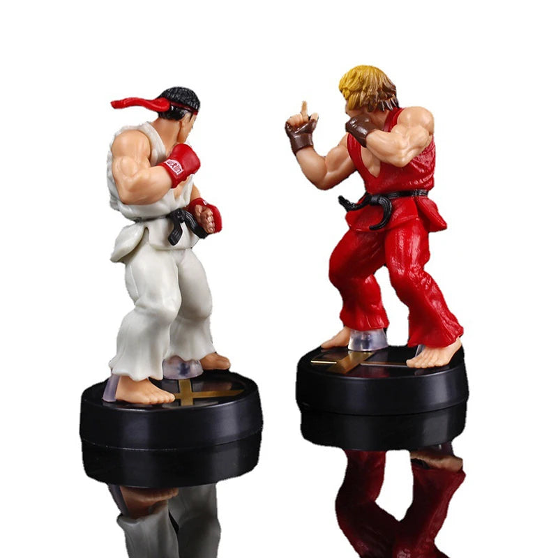 Anime Ken Masters Hoshi Ryu Action Figure PVC Toys Cute Street Fighter Game Dolls Room Decor Birthday Gift For Boys