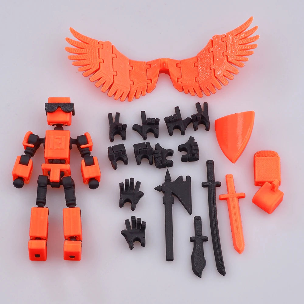 Multi-Jointed Movable Shapeshift Robot 3D Printed Mannequin Mini13 Character Figures Toys Kids Adults Parent-children Game Gifts