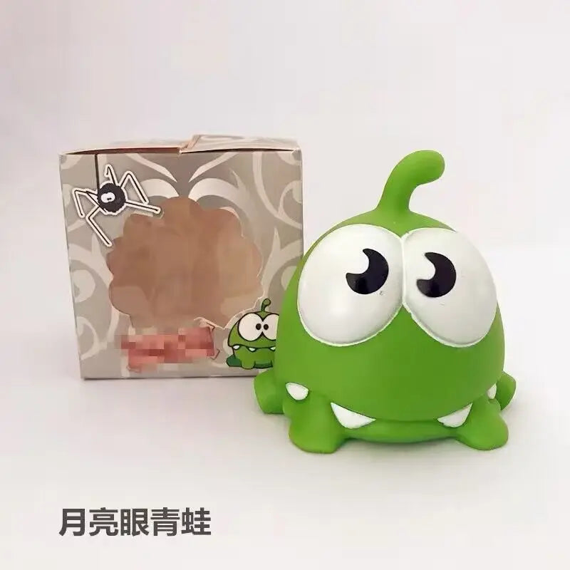 1pcs Kawaii Cut The Rope Om Nom Dolls Toys Fashion Game Cartoon Green Frog Animals for Boys Girls Teens Christmas Birthday Gifts