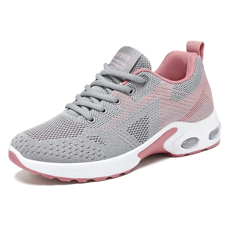 Running shoes Women 2024 spring new large size casual breathable lace-up air cushion sports shoes sneakers