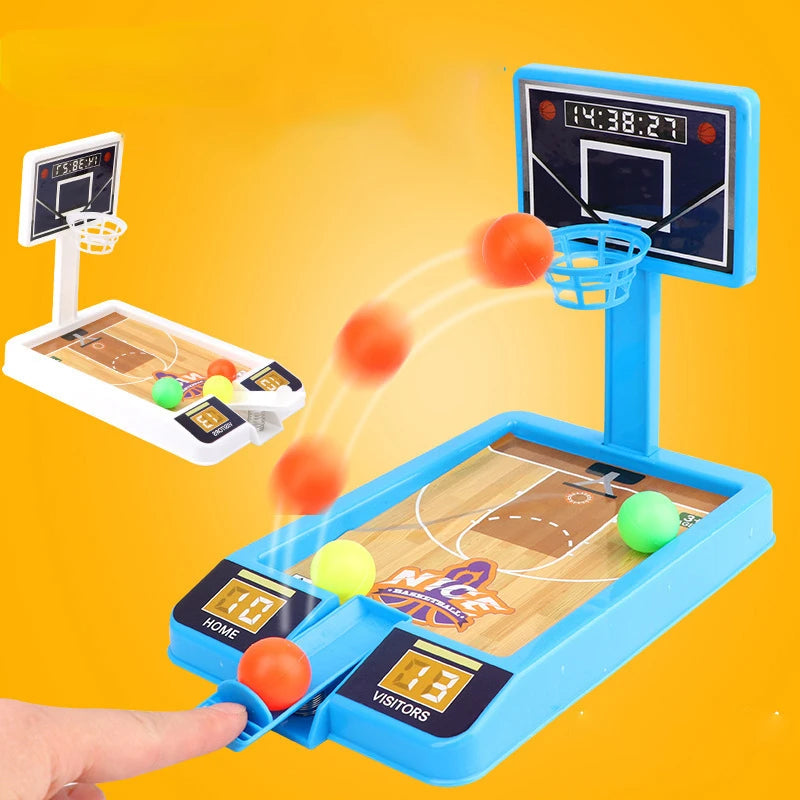 Mini Basketball Shooting Sports Games Children Play Sets Hoop 3-Ball Interactive Kids Board Game Desktop Ball For Children Toy