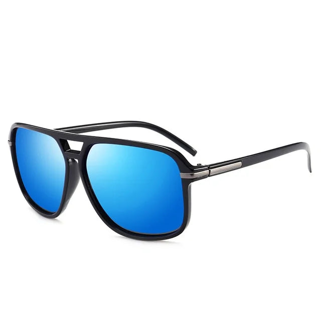 Oversized Square Mirror Driving Sun Glasses