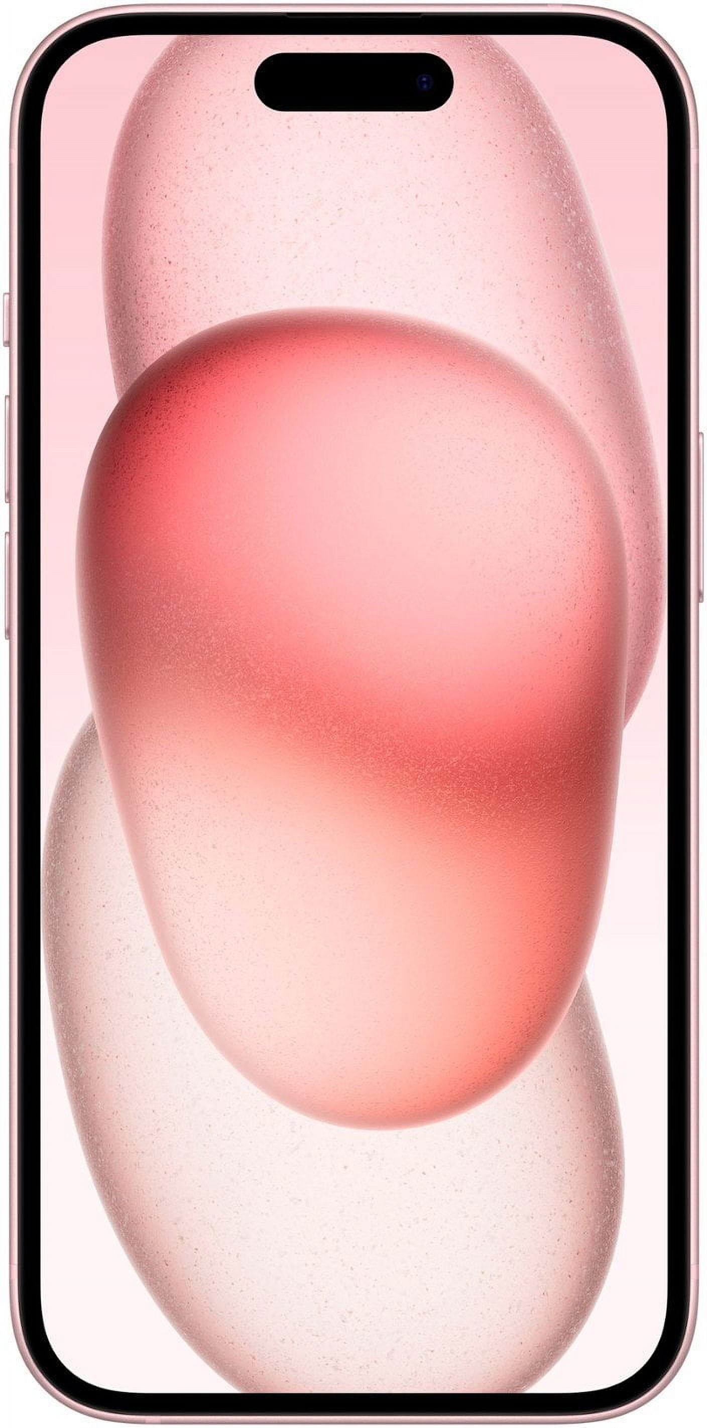 Restored Apple iPhone 15 - T-Mobile - 128 GB Pink (Refurbished)