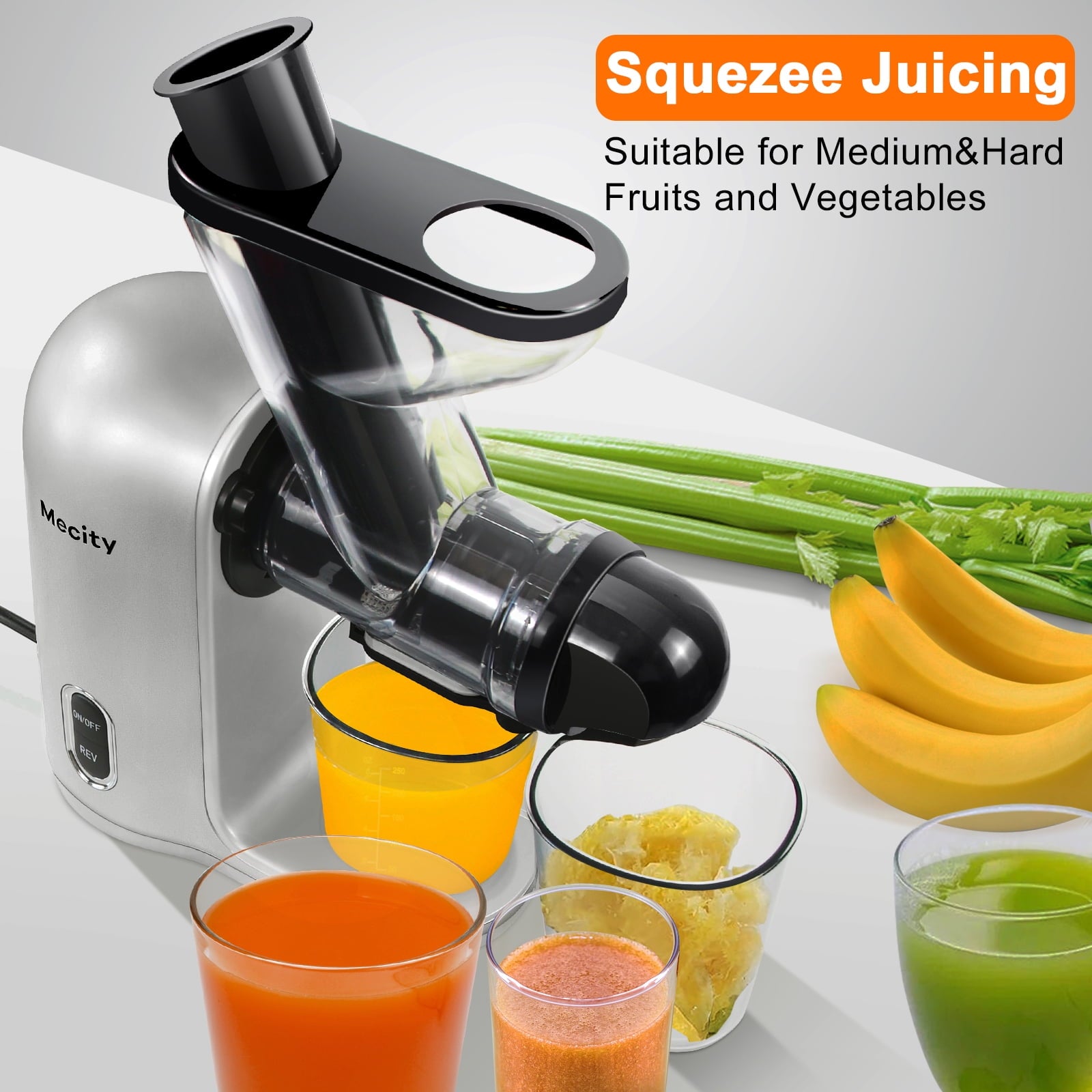 Mecity Small Cold Press Juicer Slow Masticating Juicer For Vegetable a