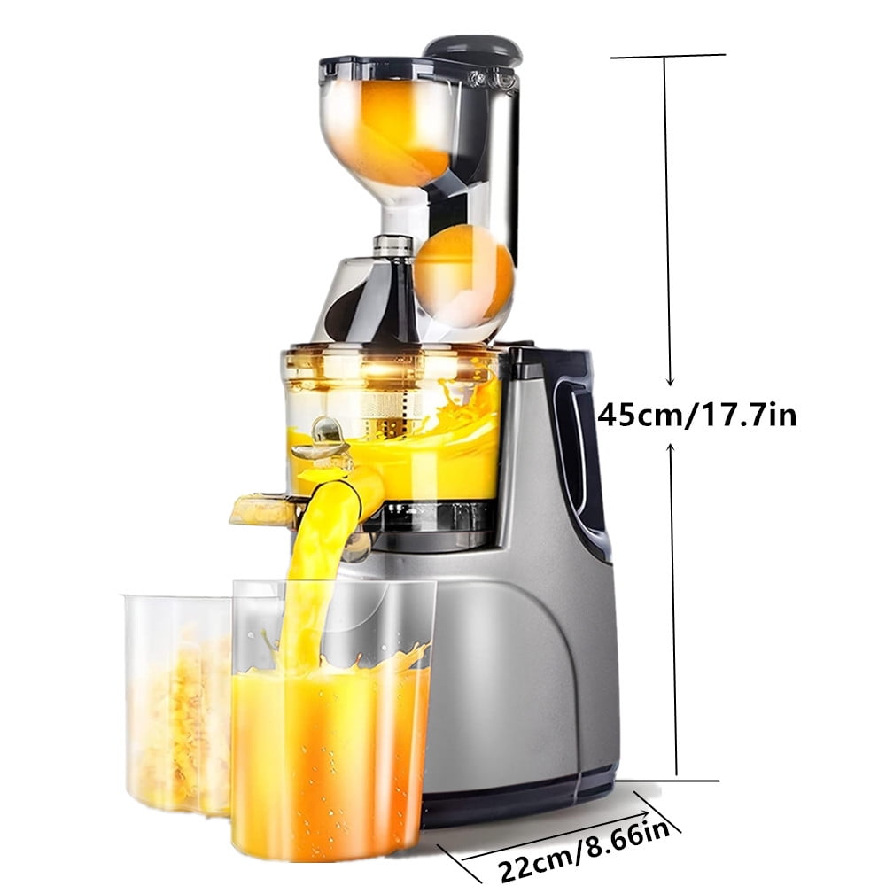 Juicer Machine, Cold Press Juicer with Big Wide Chute, Juice Maker Mas