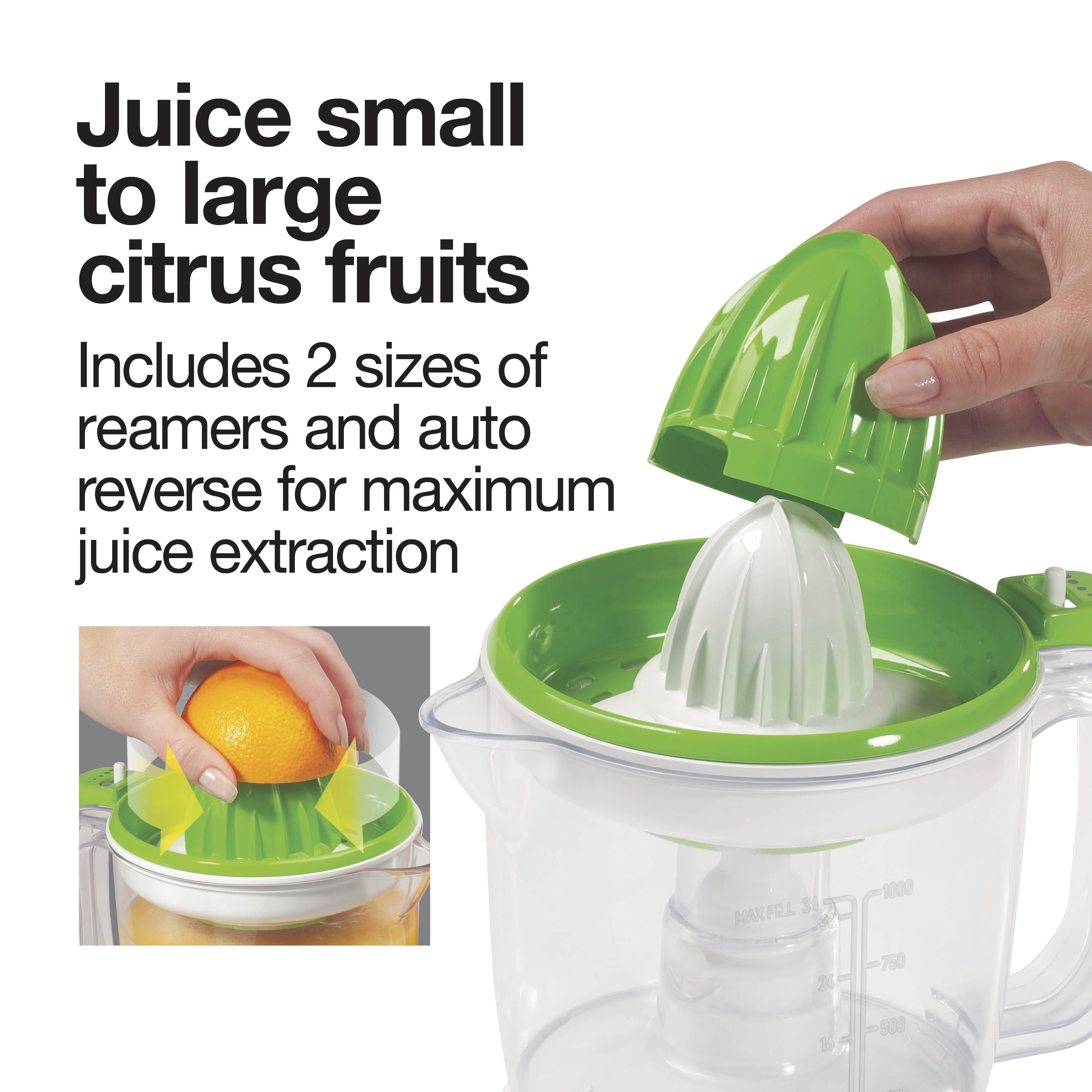 Proctor Silex Electric Citrus Juicer, Orange Juicer, Lemon Juicer, 34