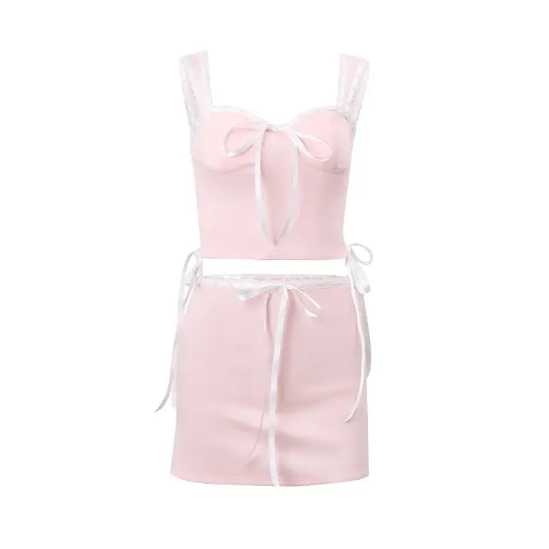 Sweet Gentle Pink 2 Piece Set for Women